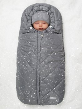 Конверт меховой AmaroBaby Heat 85 см — (серый)