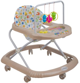 Детские ходунки Indigo Карусельки С — бежевый