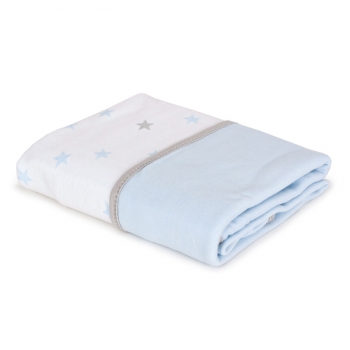 Плед Ceba Baby 90х100 см — Medium Stars & Blue W-817-083-081-2