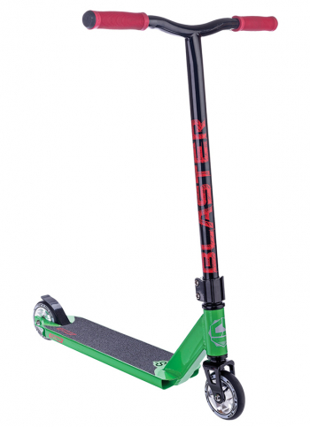 Трюковой самокат Crisp Blaster SS17 — черный-зеленый