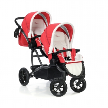 Коляска для двойни Esspero Duetto (шасси Graphite) — Red Lux