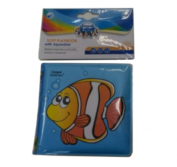 Книжка с пищалкой Canpol 6+ мес., арт. 2/083 — рыбка