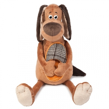 Мягкая игрушка Maxi Toys Пес Ватсон с Тапком — 35 См