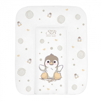 Пеленальный матрасик 58х71 Sweet Baby Pinguino — Crema (пингвин бежевый)