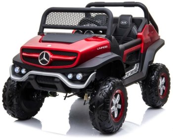 Детский электромобиль RiverToys Mercedes-Benz Unimog Concept P555BP — (Вишневый глянец)