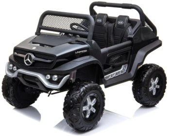 Детский электромобиль RiverToys Mercedes-Benz Unimog Concept P555BP — (Черный глянец)