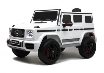 Детский электромобиль RiverToys Mercedes-AMG G63 4WD K999KK — (белый)