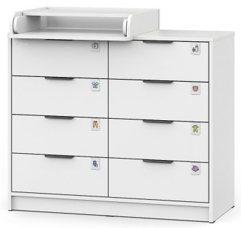 Комод Pituso Kids Optimum ЛДСП — (Белый-белый)