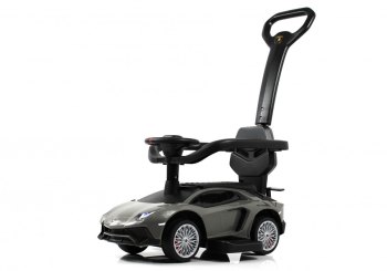 Детский толокар RiverToys M555MM-M — (серый)