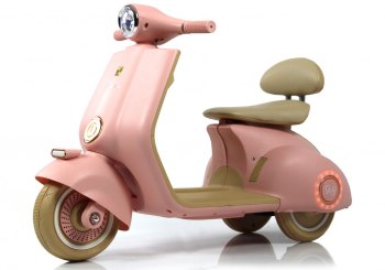 Детский электроскутер RiverToys K777PX-A — (розовый)