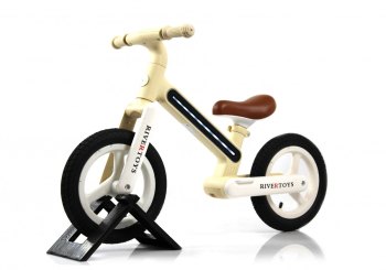 Детский беговел RiverToys HB-002 — (бежевый)