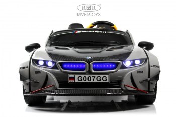 Детский электромобиль RiverToys G007GG — (серый)