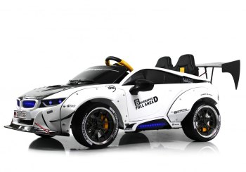 Детский электромобиль RiverToys G007GG — (белый)