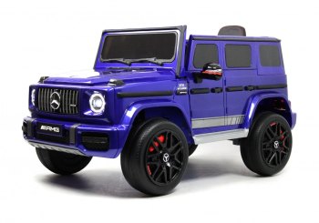 Детский электромобиль RiverToys Mercedes-AMG G63 K999KK — (синий глянец)