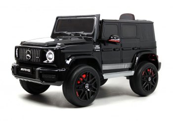 Детский электромобиль RiverToys Mercedes-AMG G63 K999KK — (черный глянец)