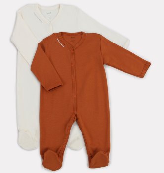 Комбинезон Rant Hugs and Kisses 2 шт 68 — (Curry Brown)