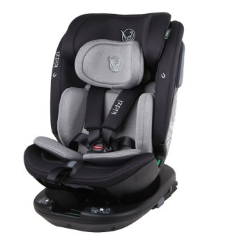 Детское автокресло Kidzi SPIN PLUS 360 i-SIZE — (серое)