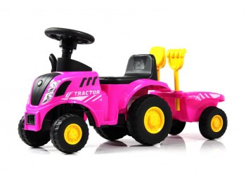 Детский толокар RiverToys G101GG — (розовый)