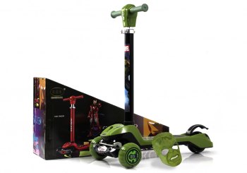 Детский самокат RiverToys HB-Q3 — (зеленый)