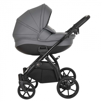 Коляска 3 в 1 Tutis Nanni Кожа (2022) — Кожа Серый
