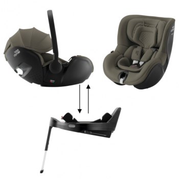 Детское автокресло Britax Roemer Baby-Safe Pro с базой Vario Base 5Z+Автокресло Dualfix 5Z набор