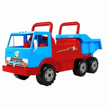 Каталка самосвал RT Intercooler с кузовом — сине/красная