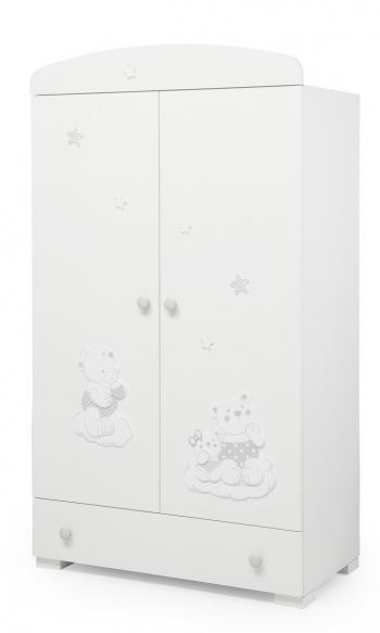 Шкаф двустворчатый Erbesi Nuvola — White (белый)