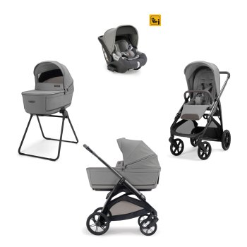 Коляска 3 в 1 Inglesina Aptica (DRW I-Size) с подставкой под люльку Stand Up — (Crystal Grey 2026)