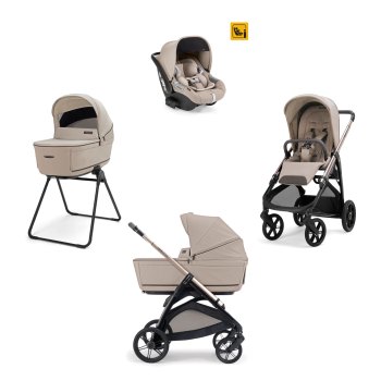 Коляска 3 в 1 Inglesina Aptica (DRW I-Size) с подставкой под люльку Stand Up — (Vicuna Beige 2026)