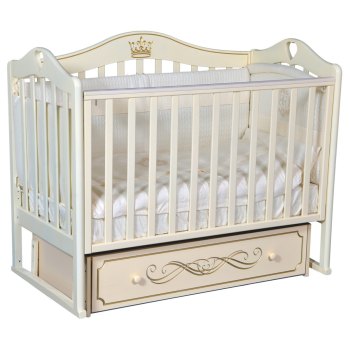 Детская кроватка ByTwinz Venecia 8 универсальный маятник — (слоновая кость)