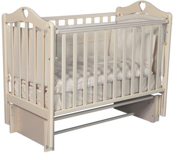 Детская кроватка ByTwinz Estelle 5 универсальный маятник — (слоновая кость)