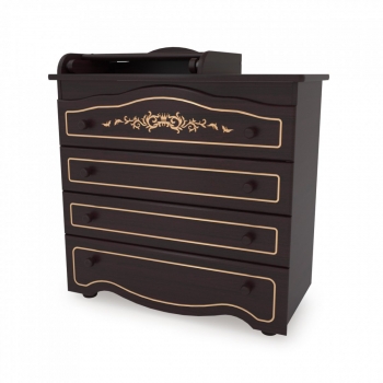 Пеленальный комод Gandilyan "Сильвия" Люкс Плюс — махагон