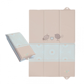 Пеленальный матрац Ceba Baby для путешествий 40х60 — Birdies Brown