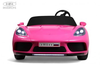 Детский электромобиль RiverToys Porshe Cayman T911TT — (розовый)