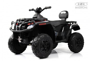 Детский квадроцикл RiverToys T001TT 4WD — (черный)