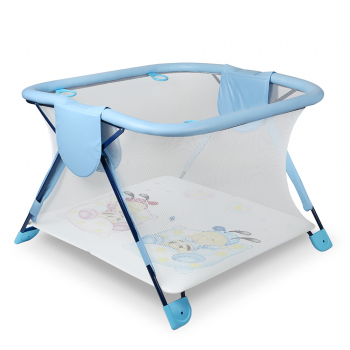 Манеж детский Globex Книжка NEW — голубой арт.110403