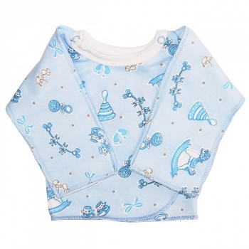 Распашонка с закрытыми ручками Веселый Малыш 