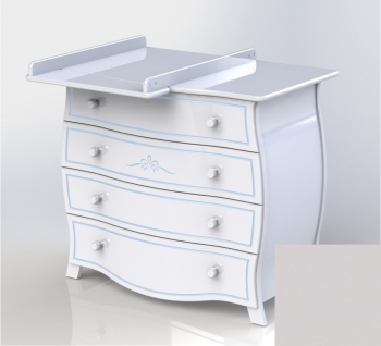 Пеленальный комод Gandilyan "Лола" — белая ночь