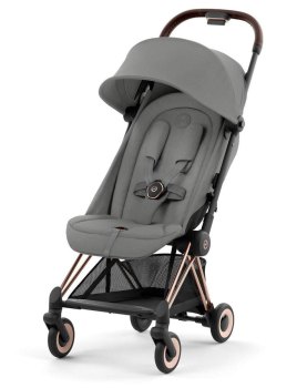 Прогулочная коляска Cybex Coya — (Rosegold Mirage Grey с дождевиком и бампером)