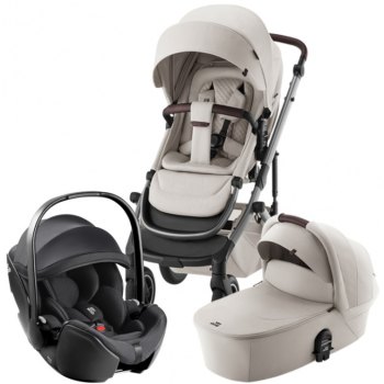 Коляска 3 в 1 Britax Römer Smile III i-sense — (Soft Taupe/Deep Black)