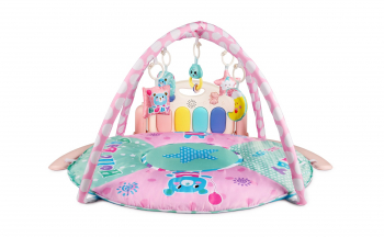 Развивающий коврик для детей AmaroBaby Splendid Bear 95x95x45 — розовый