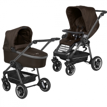 Коляска 2 в 1 Teutonia Bliss (шасси Graphite) — 6110 Truffle