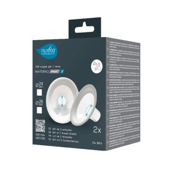 Дополнительные воронки для груди Nuvita 1287X для молокоотсосов Materno Smart X, 24мм, 2шт — (стандарт)