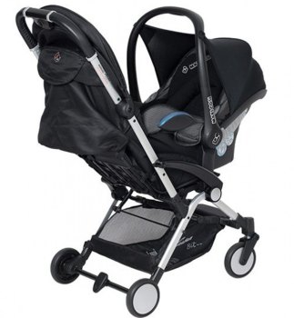 Адаптер для крепления автолюльки Maxi Cosi на коляску Hartan Bit — (черный)