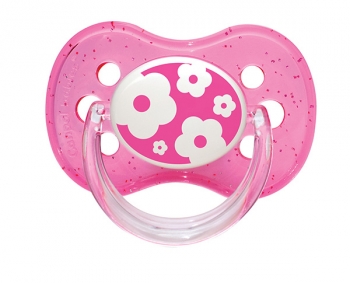 Пустышка Canpol Nature круглая силикон (6-18 мес.) — розовый