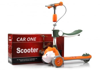 Детский самокат RiverToys HB-T-66 — (оранжевый)