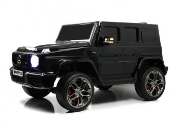 Детский электромобиль RiverToys Mercedes-AMG G63 G111GG, 24V — (черный)