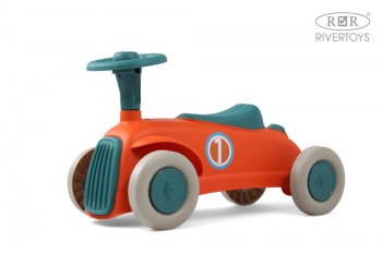 Детский толокар RiverToys G100GG — (оранжевый)