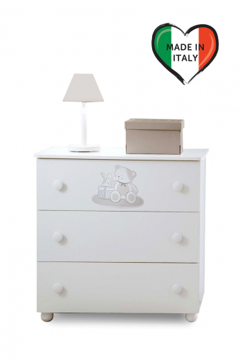 Тумба Pali Lallo 3 ящика — Белый