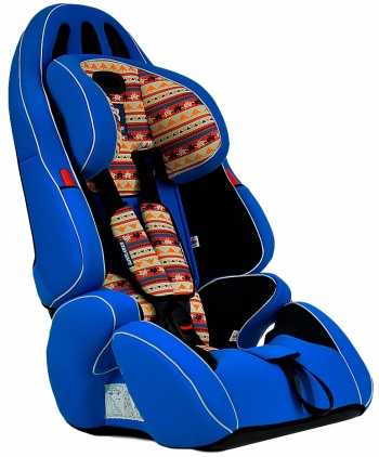 Автокресло Farfello GE-G — голубой (blue+colorful)